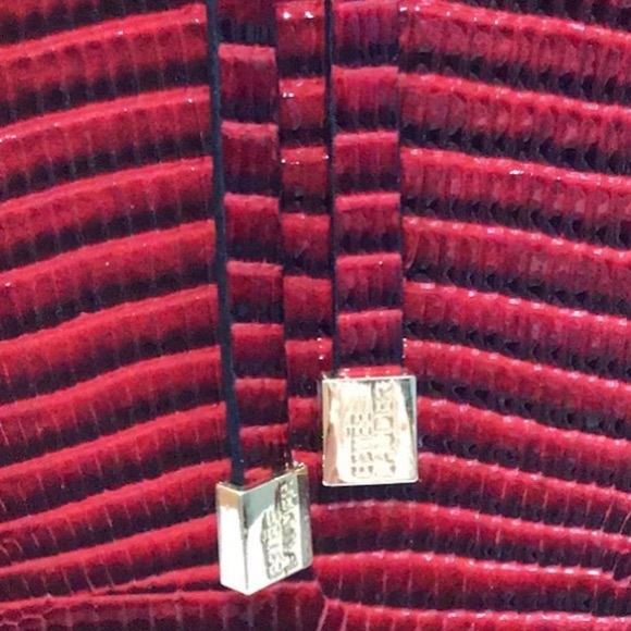 Estée Lauder‎ Retile Print Travel Case for Cosmetics, Lingerie; Red and Black - Picture 7 of 11